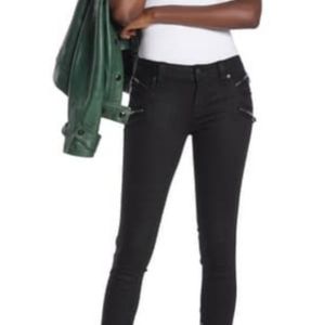 Sz 28 Rock Revival Motorcycle Black Womens jeans